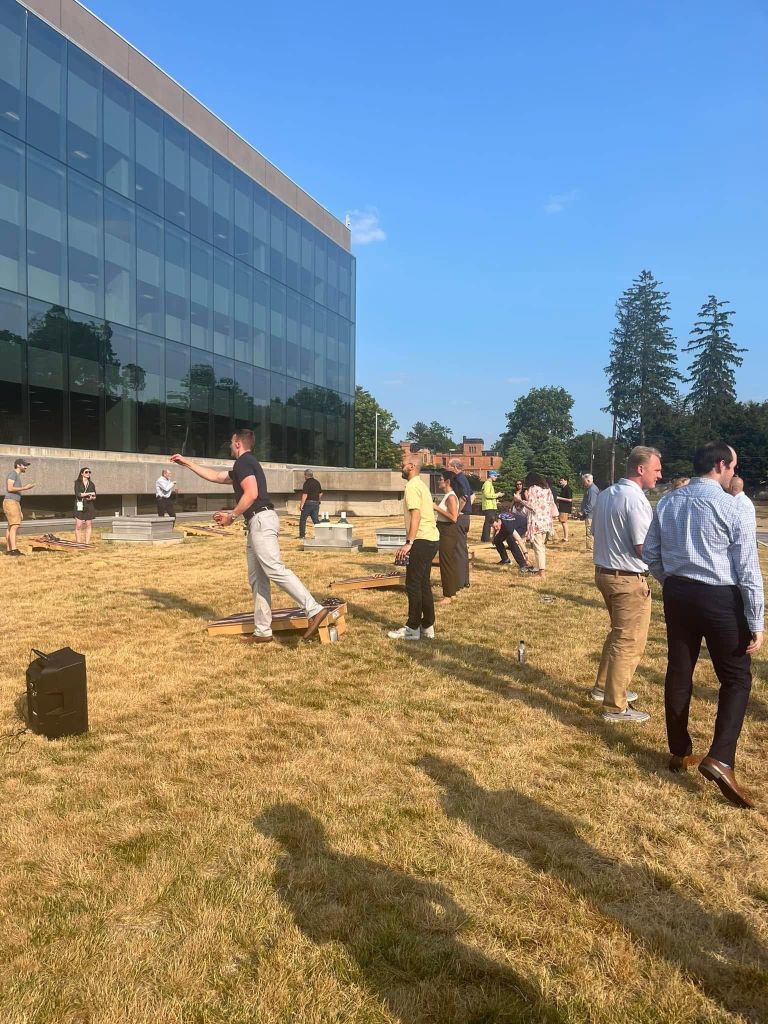 Cornhole festival outdoor courts