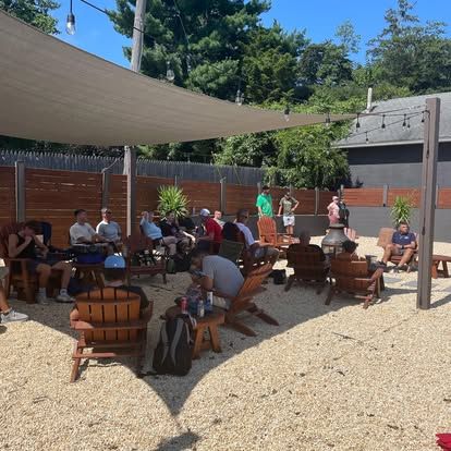 Cornhole tournament players