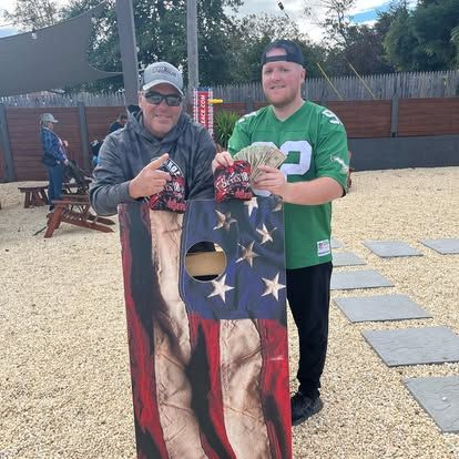 Cornhole tournament St Therese